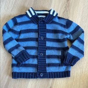 Striped Blue Kids Cardigan